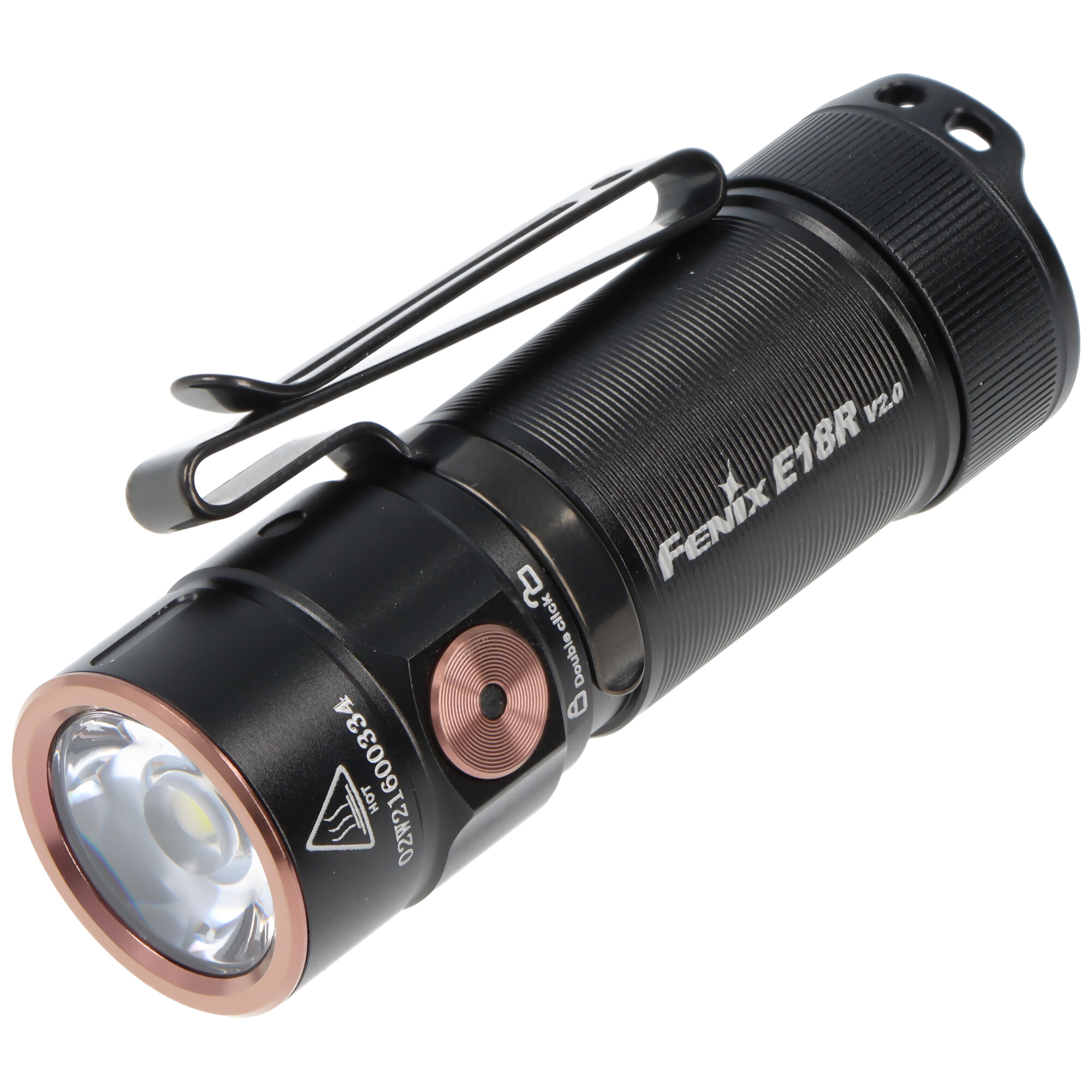Fenix E18R V2.0 LED Taschenlampe, max. 1200 Lumen, ultrakompakt und leicht, inkl. Fenix ARB-L16-700P Akku