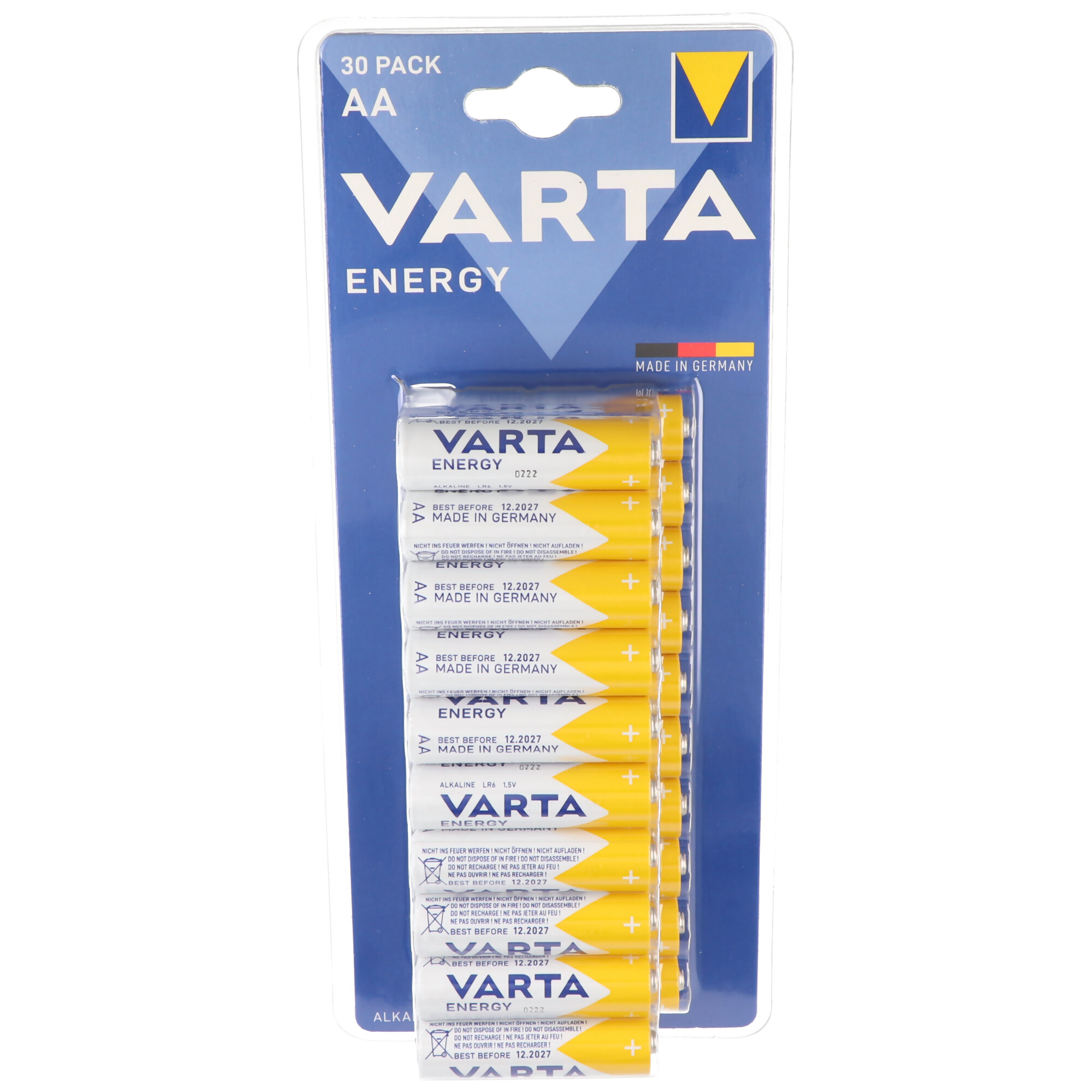 Varta Energy Batterie Alkaline, Mignon, AA, LR06, 1.5V 30er Pack