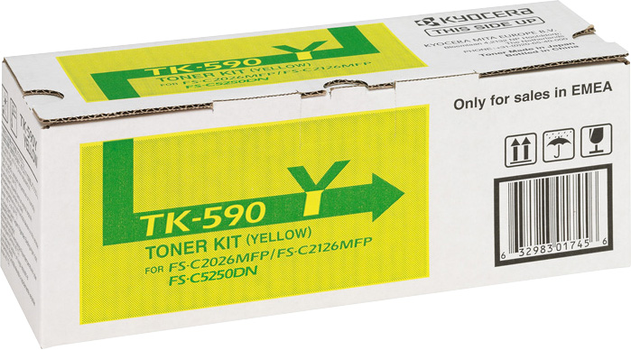 Kyocera Lasertoner TK-590Y gelb 6.000 Seiten