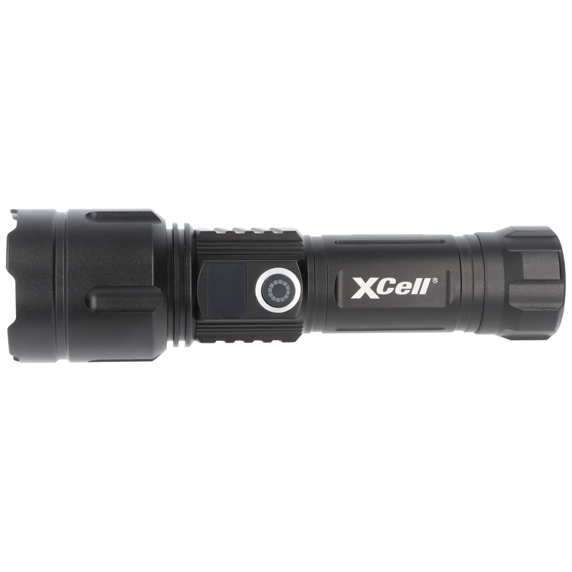 LUNALUX LEP-Taschenlampe fokussierbar, 1000 Lumen, Leuchtweite bis zu 1200 Metern, inkl. 26650 Li-Ion Akku