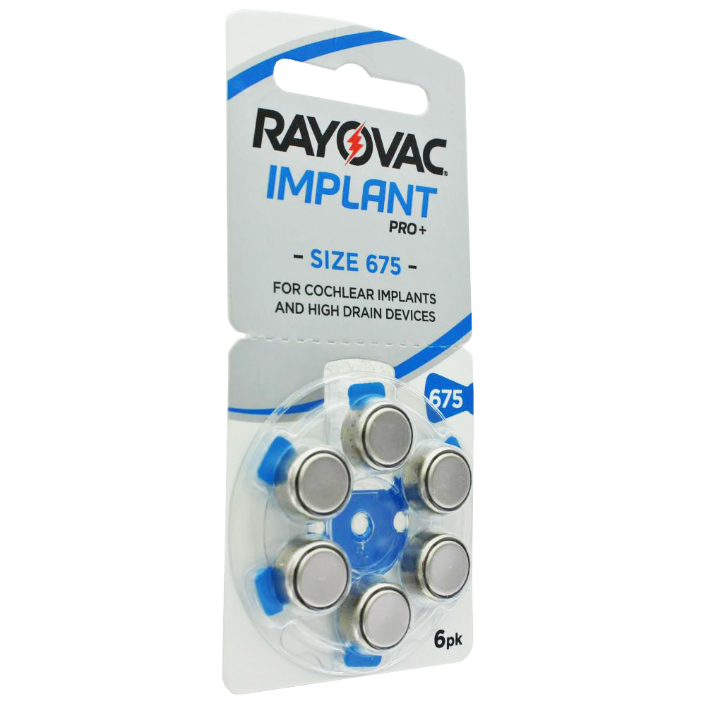 Rayovac Implant Pro + H 675CM Batterie, Implantat-Batterie auch für MEDEL