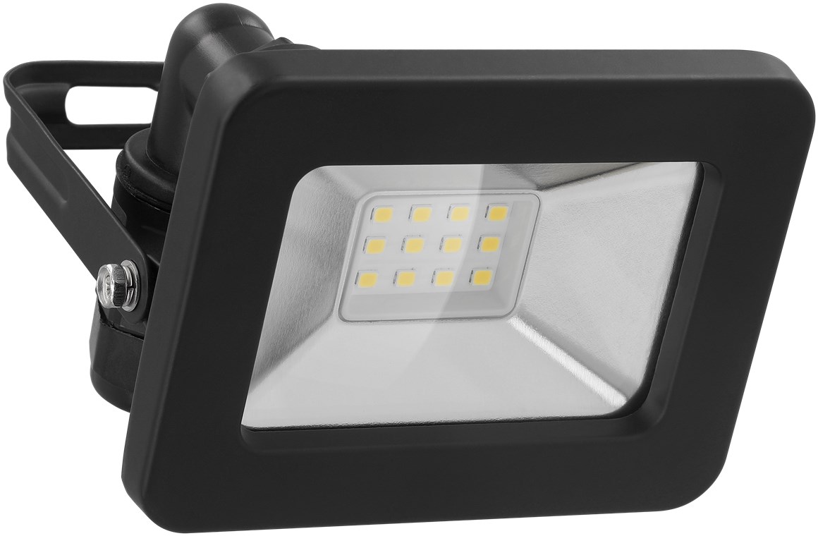 Goobay LED-Außenstrahler, 10 W - mit 850 lm, neutralweißem Licht (4000 K) und M16-Kabelverschraubung, für den Außeneinsatz geeignet (IP65)