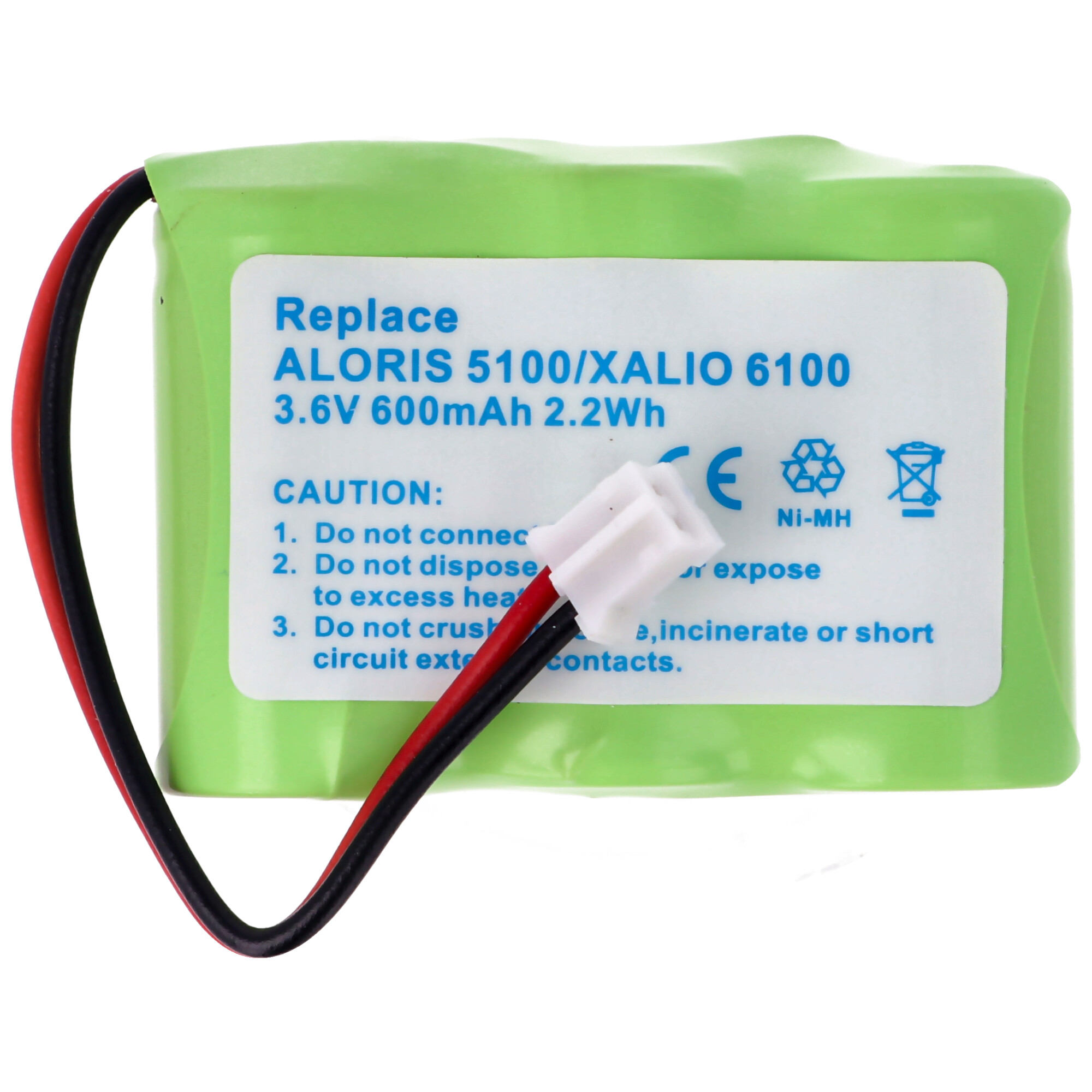 Akku passend für Philips Aloris 5100 NiMH-Akku Xalio 6100 3,6 Volt 600mAh