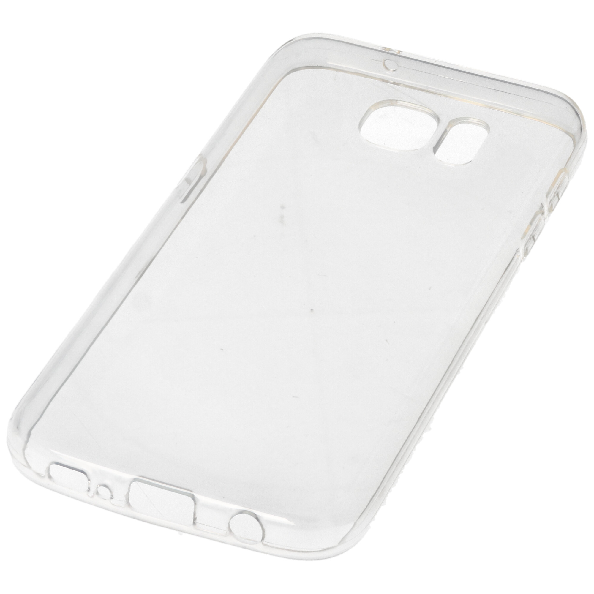 Hülle passend für Samsung Galaxy S6 Edge / S7 - transparente Schutzhülle, Anti-Gelb Luftkissen Fallschutz Silikon Handyhülle robustes TPU Case