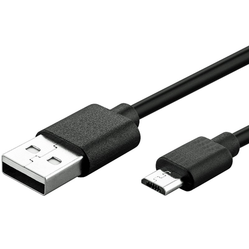 Micro-USB Schnellladekabel 1 Meter schwarz, micro-USB Sync- & Ladekabel