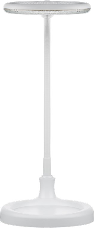 Goobay LED-Stand-/Klemm-Lupenleuchte, 6 W - 480 lm, 100 mm Glaslinse, 1,75-fache Vergrößerung, 3 Dioptrien