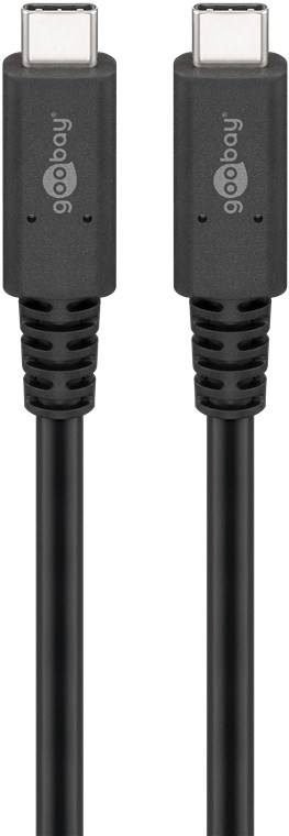 Goobay USB-C™-Kabel USB4™ Generation 3x2, 0,8 m - USB-C™-Stecker > USB-C™-Stecker