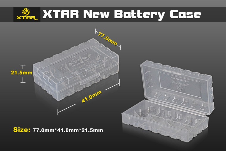 Xtar Box NEW für 2x 18650, 4x18350, 4x 16340 mit Xtar Logo