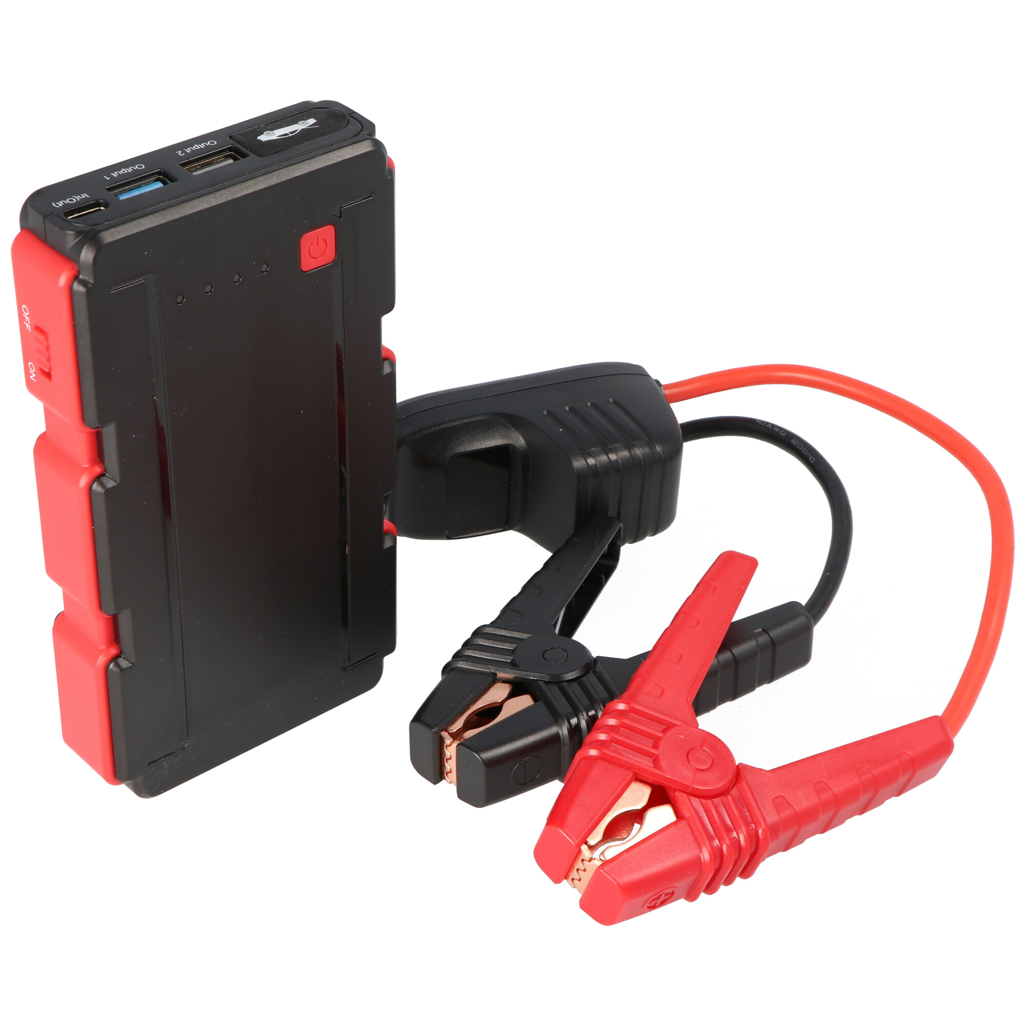 Jumpstarter, der kompakte KFZ-Starthilfe-Powerakku mit Powerbank- und LED-Taschenlampenfunktion