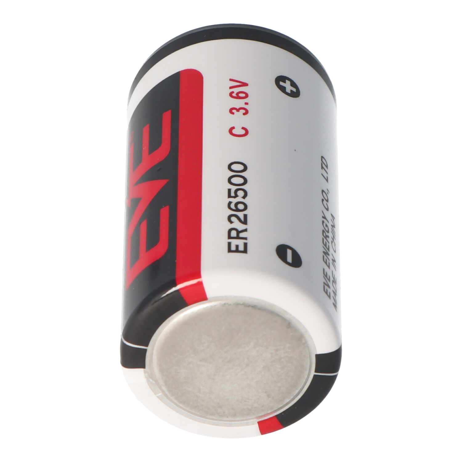 ER26500 Lithium Batterie C Size Bobbin ER 26500, 3,6 Volt 8500mAh mit schmalem Pluspol min. 0,3mm, max. 0,5mm