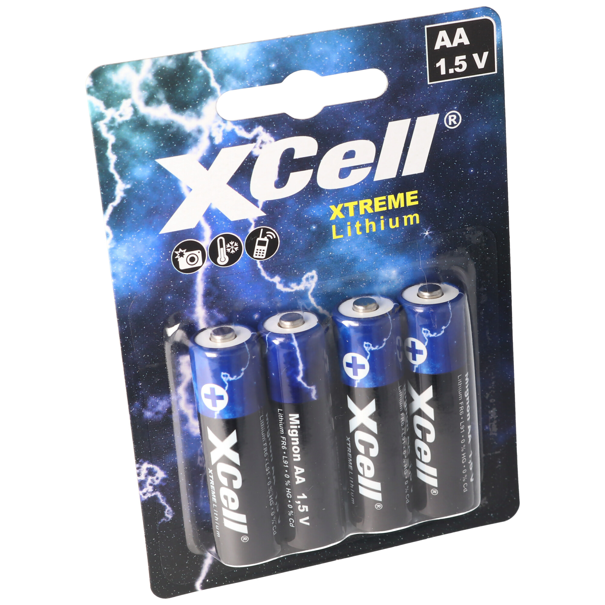 AAA, Micro Lithium Batterie, XTREME Lithium Batterie FR03, L92 1,5V 4er Blister
