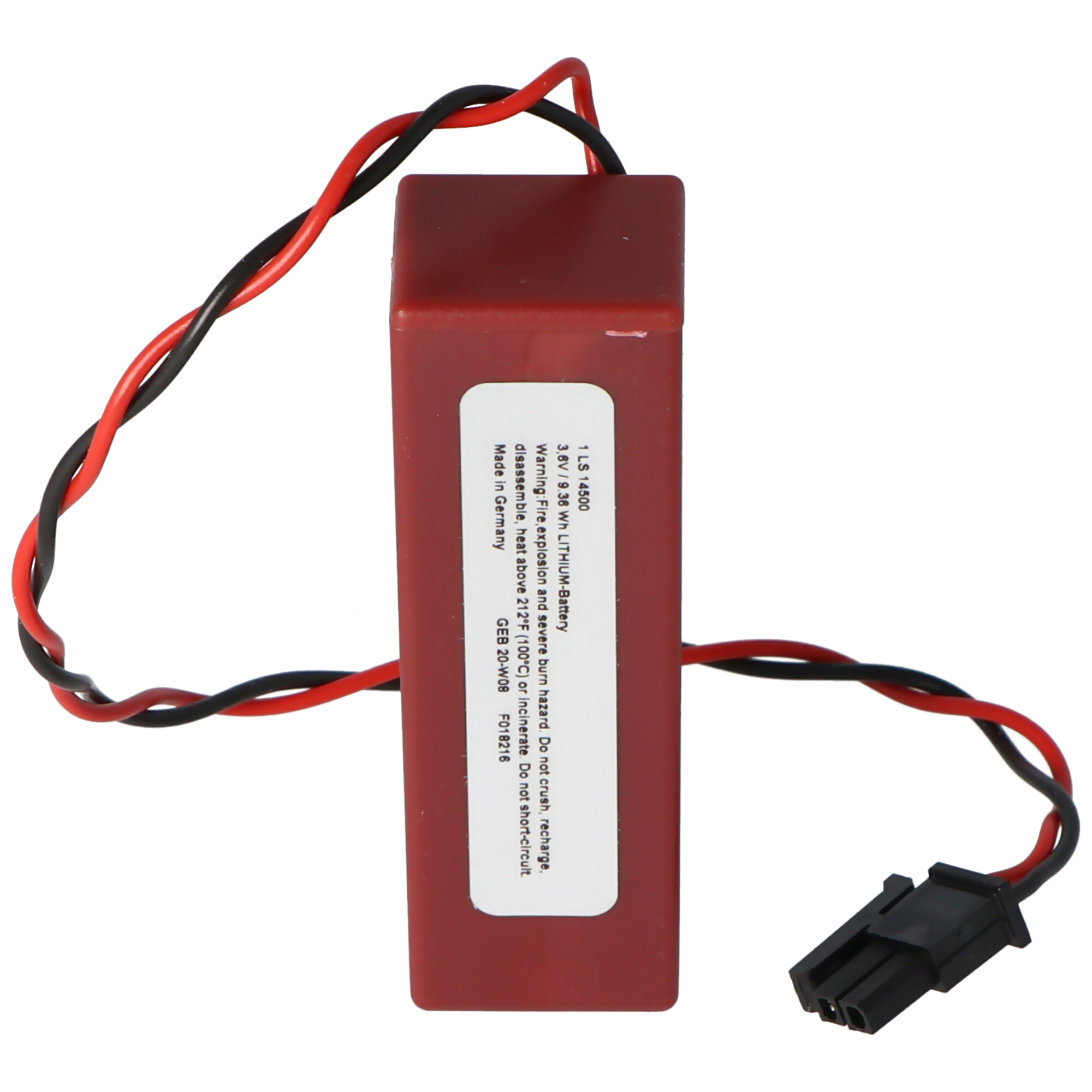 Saft Lithoguard 1LS14500 Lithium-Thionyl-Chloride Batterie Tadiran TL-5242/W, bitte unbedingt Stecker beachten
