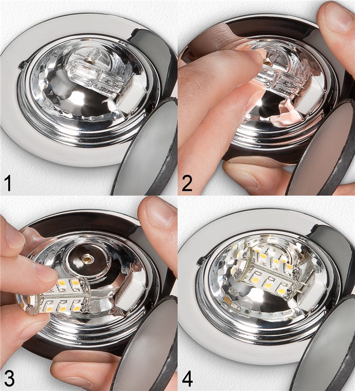 Goobay LED Kompaktlampe, 1,1 W - Sockel G4, warmweiß, nicht dimmbar