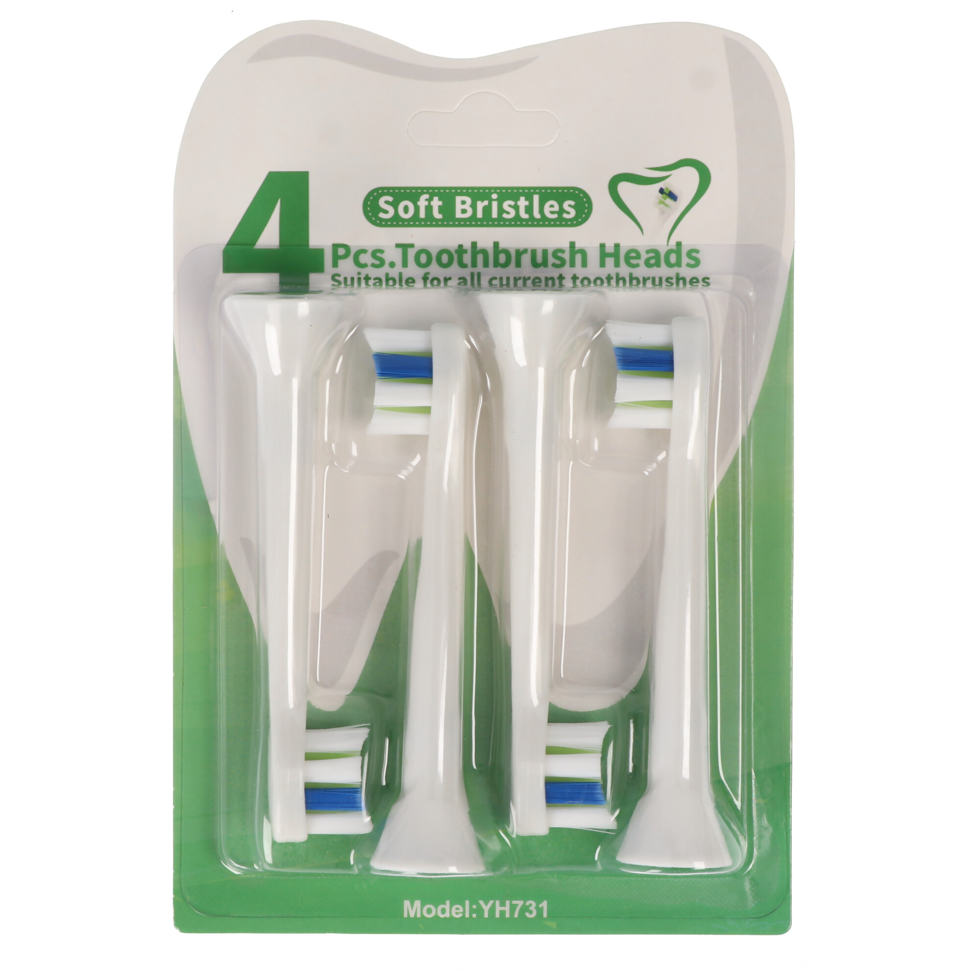 4 Stück Mini Cleaning Brush Ersatz-Zahnbürstenkopf für elektrische Zahnbürsten von Philips, passend z.B. für Philips HX3 HX6 HX8 HX9 Serie