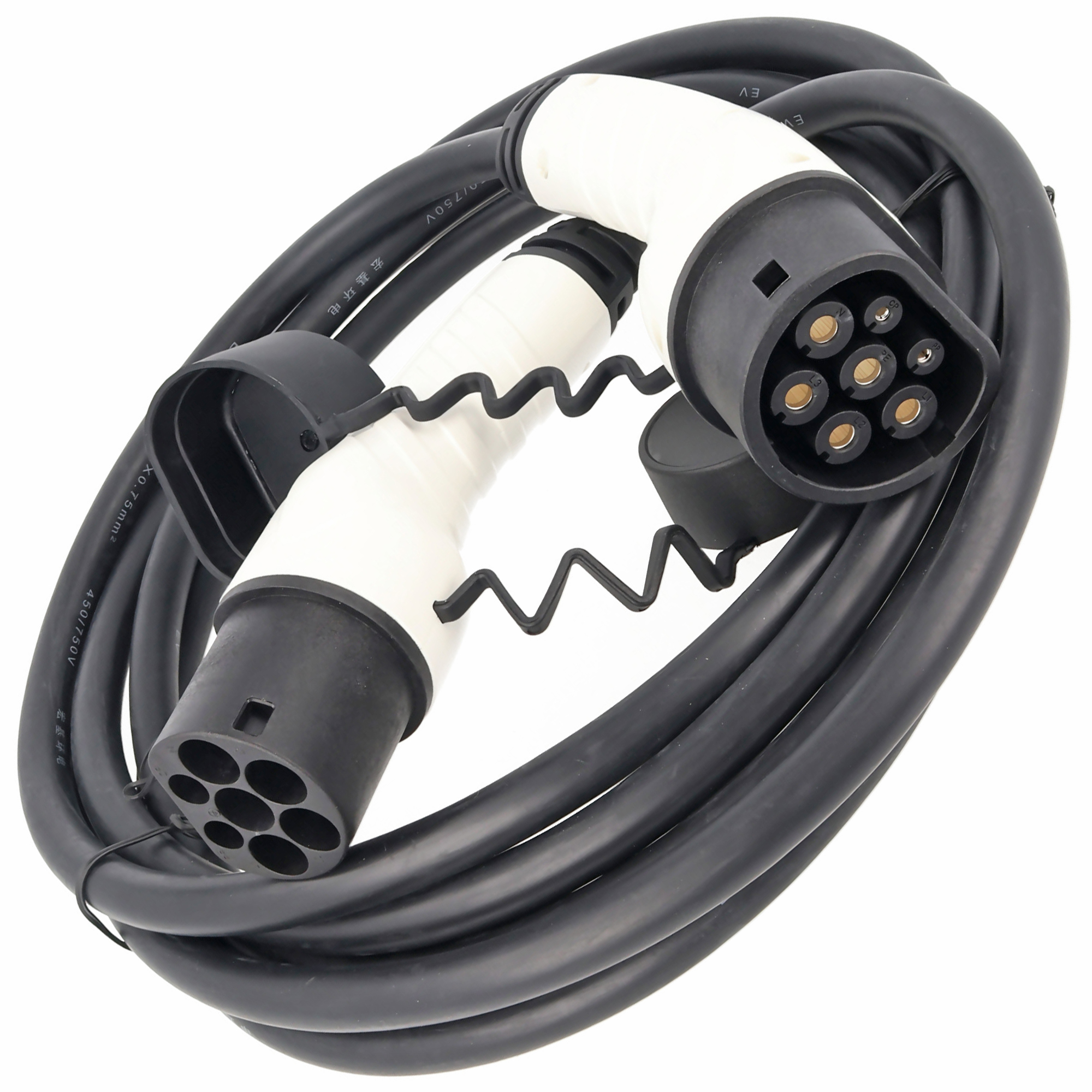 Ladekabel für Elektroautos mit SchuKo-Stecker auf Typ 2 Mode2 230V