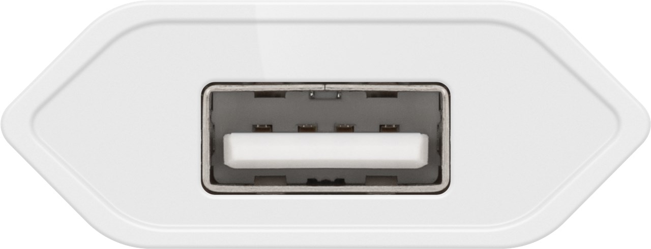 Goobay USB-Ladegerät (5W) weiß - kompaktes USB-Netzteil mit 1xUSB