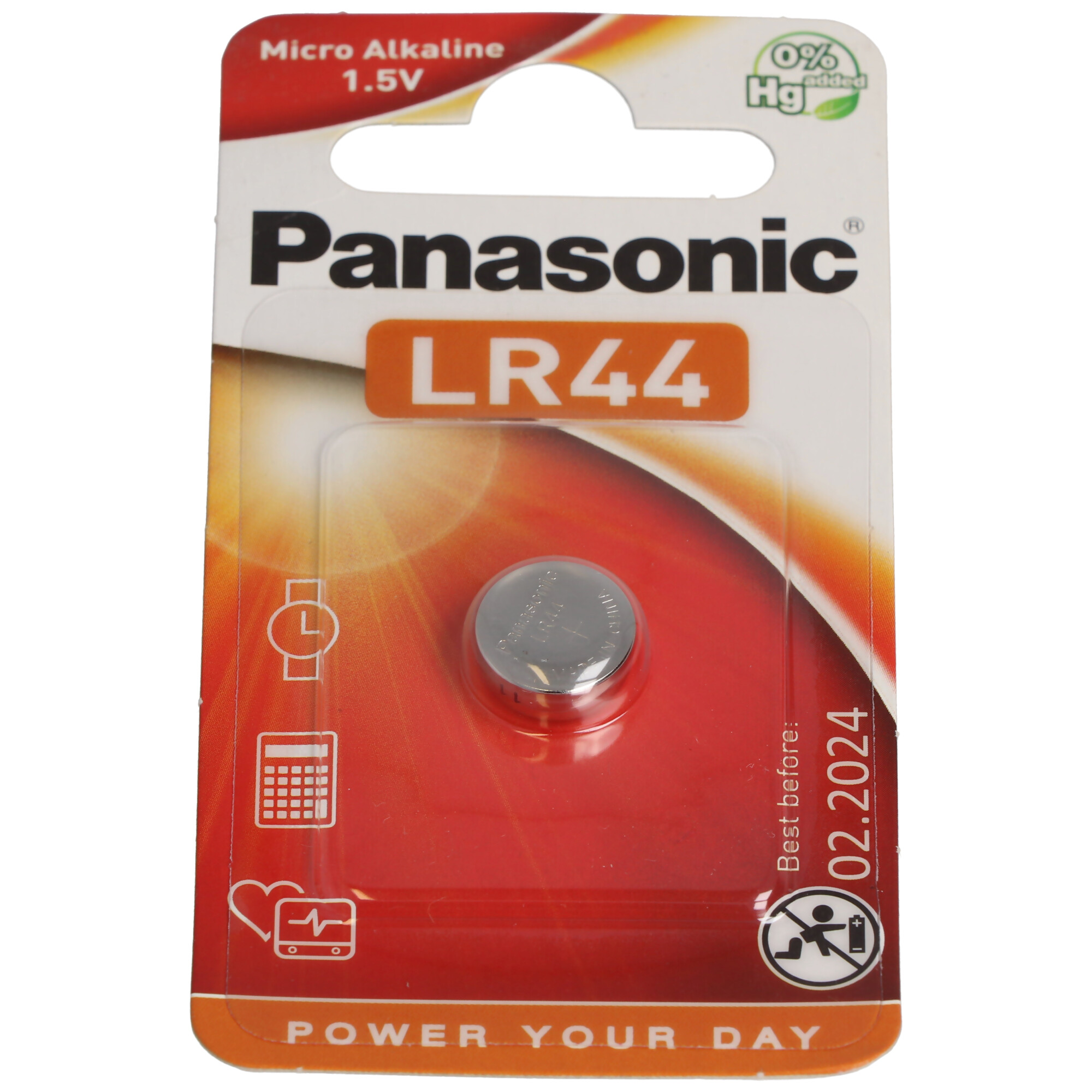 Panasonic LR44 V13GA, A76, 82, LR1154, 357A Knopfzelle