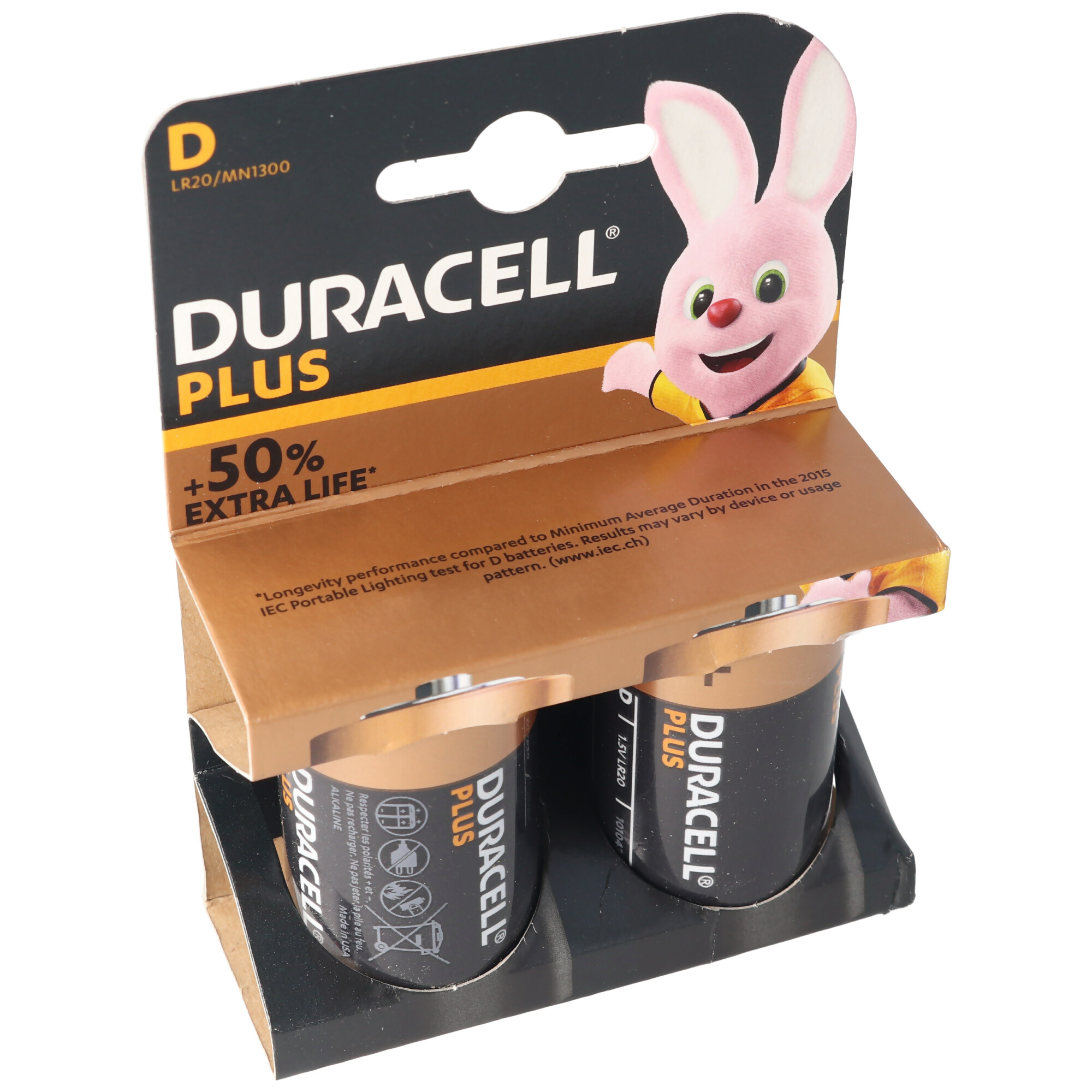 DURACELL Plus Mono/D/LR20 2er Pack